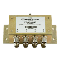 ZFSC-8-43 8-way splitter with BNC connectors