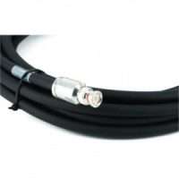 Close-up of a black ARG25 cable with a BNC connector.