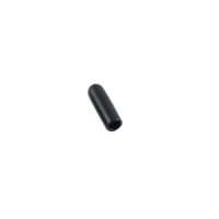 Black protective cap for a component