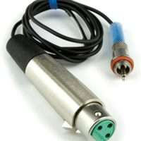 XLR to RCA adapter cable for microphones