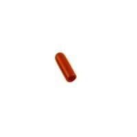 Orange protective cap on a white background