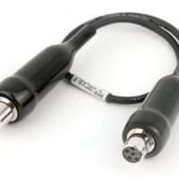 REFUMCABLE short black cable with two 5-pin DIN connectors