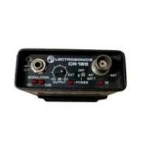 Lectrosonics CR185 receiver front panel with BNC antenna connector and controls