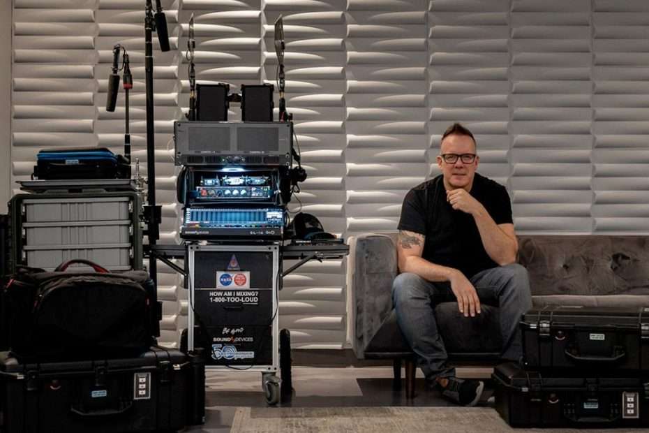 Sound mixer Daniel Fontaine-Bégin with Lectrosonics gear