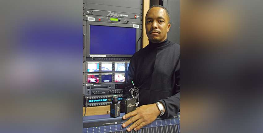 Dillard University's media professional with Lectrosonics wireless gear.