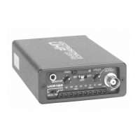 Lectrosonics UCR195 UHF receiver with BNC antenna connector and controls