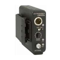 Lectrosonics UM400a wireless microphone transmitter with audio level knob and antenna connector