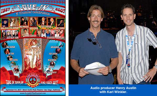 Love-In 1967-2007 poster and audio producers Henry Austin & Karl Winkler