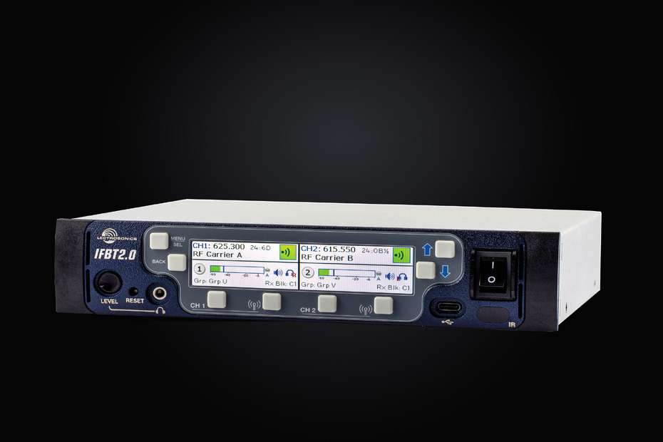 Lectrosonics IFBT2.0 Interruptible Foldback Transmitter Base Station front panel