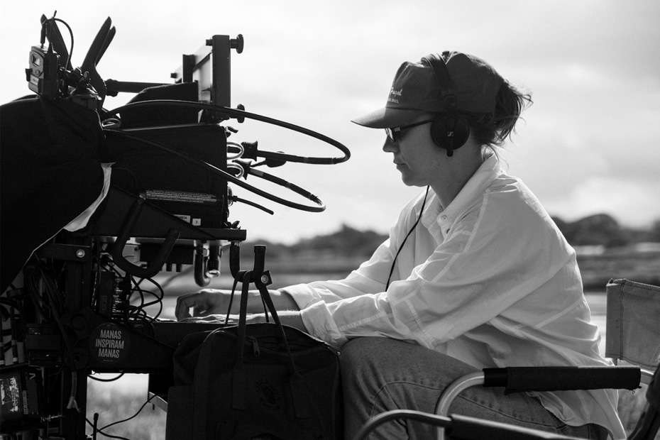 Laura Zimmermann with Lectrosonics wireless systems on set