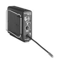 Lectrosonics UM110 wireless transmitter with antenna and controls