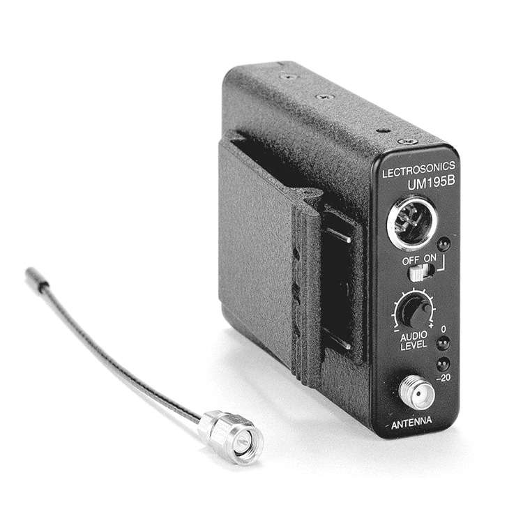 Lectrosonics UM195B wireless transmitter with antenna