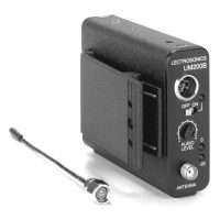 Lectrosonics UM200B transmitter with antenna and clip